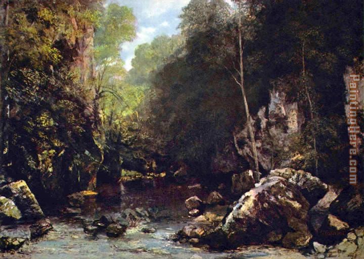 Gustave Courbet The Shaded Stream